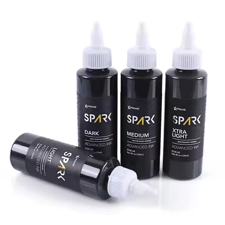 Sparkle Factory Custom 4Oz 120 ml bieleho umývania Úžasné farby pigmentu Body koža Triple Black Atrament Butterfly tetovanie