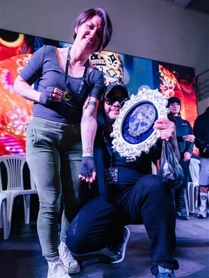 SPARK-Podporovaný umelec @ Davis.quilumba získal druhé miesto na Quito Tattoo...