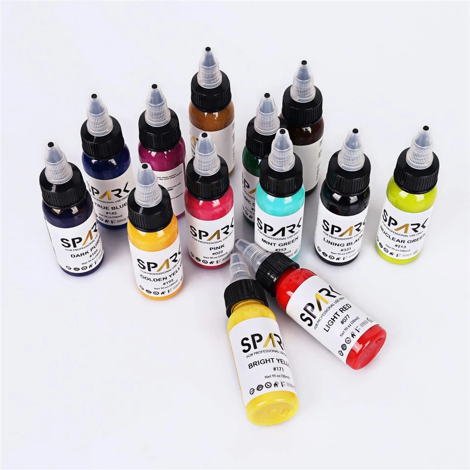 Premium High Quality Tattoo Ink 30 ML Pigment Customized Private Label Body Tattoo Ink suppliers