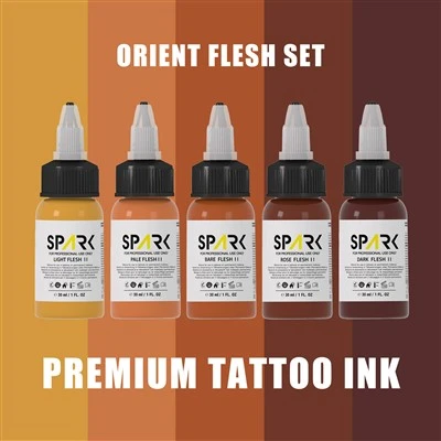 Súprava organických permanentných profesionálnych atramentov na tetovanie pleti s certifikáciou Flesh Tone