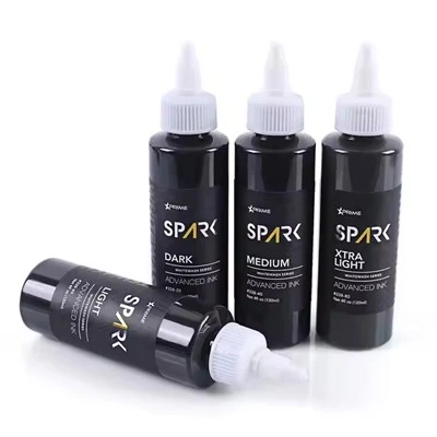 Sparkle Factory Custom 4Oz 120 ml bieleho umývania Úžasné farby pigmentu Body koža Triple Black Atrament Butterfly tetovanie