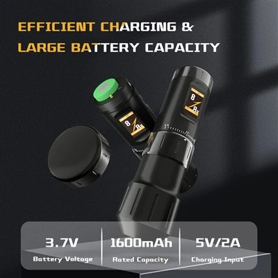 Nepretržite nastaviteľná Stoke Dual Battery Wireless Tattoo Machine Pen