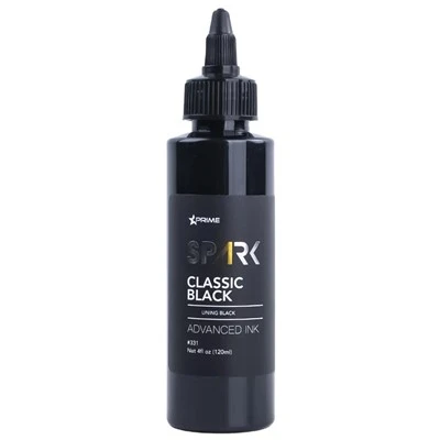 Spark Wholesale 120 ml/4oz Profesionálny čierny tetovací atrament pre telové umenie