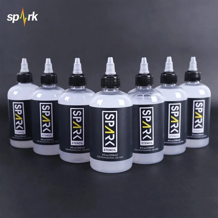 Spark Realistic Longspark Realistic Long - Prenosný prenosný gél prenosu 4 Fl Oz (120 ml) - Čistá a ľahká aplikácia {{}} Prenosný prenosový gél Stencil Taf