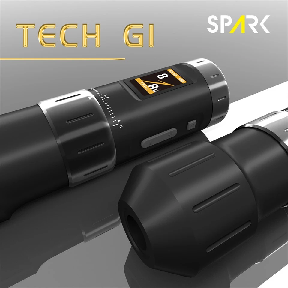 SPARK TECH G1 2-4mm Adjustable Professional Wireless Tattoo Machine With Rechargeable Aluminium Needle For Body Art