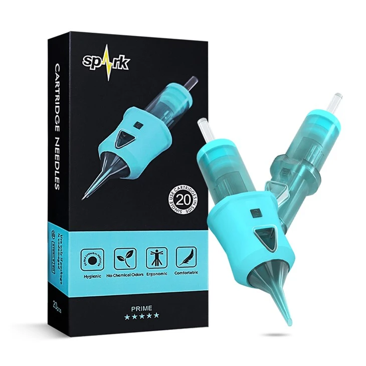 Spark 316 oceľ 20 ks/box Stabilné viditeľné pohodlné vysokokvalitné sterilné tetovacie ihly pre tetovanie pre telové umenie