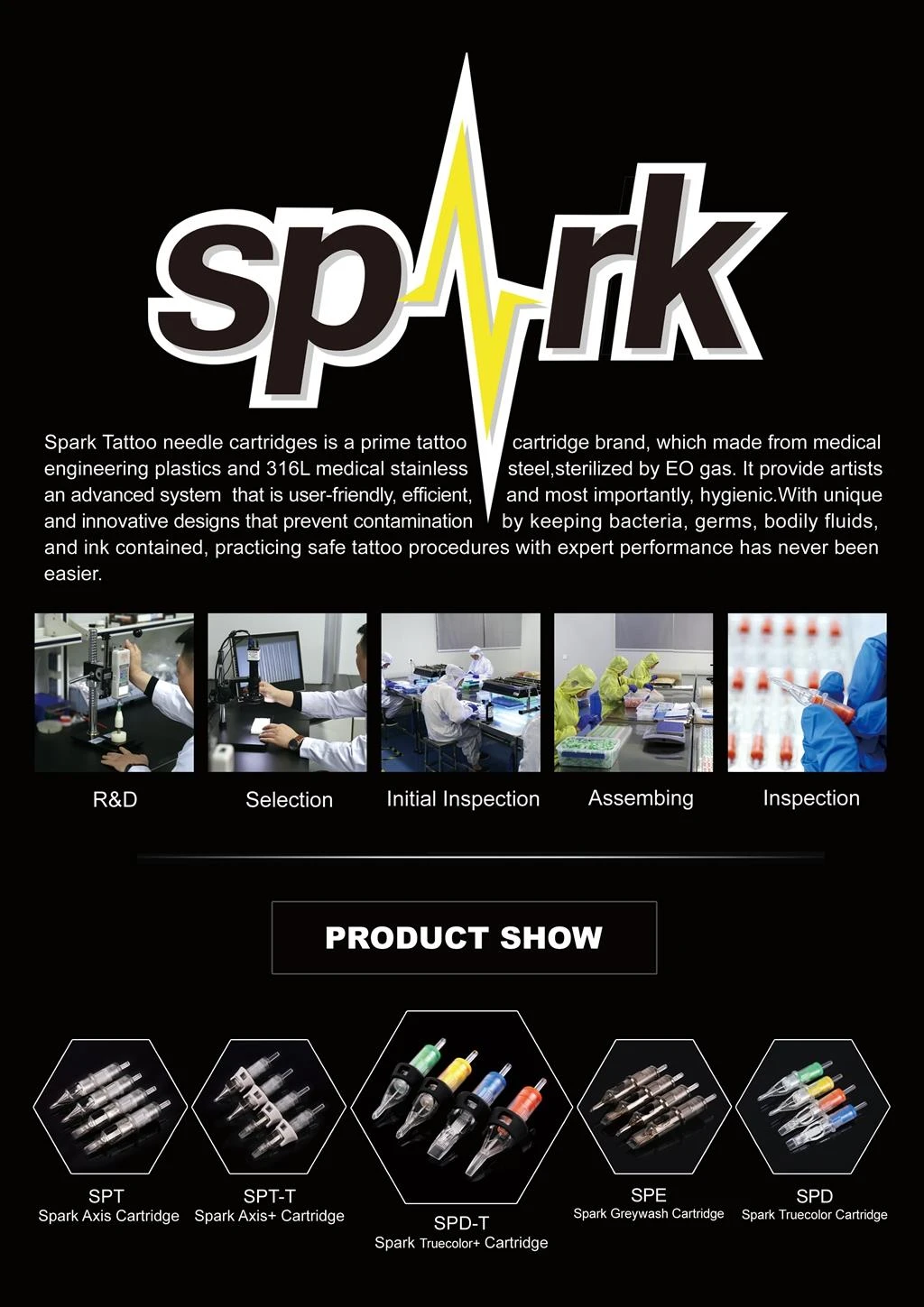 Veľkoobchod tetovacích kaziet Spark