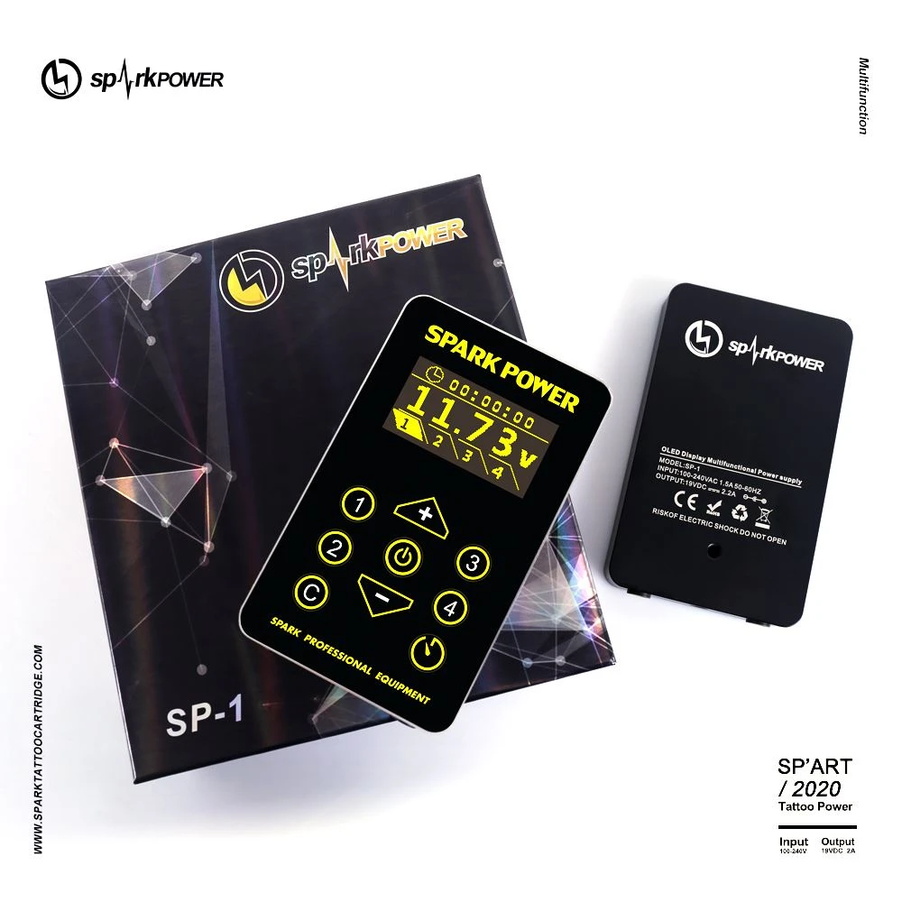 Napájací zdroj OLED s dotykovým displejom Spark Tattoo 2.2A