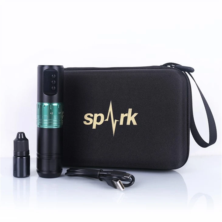 Bezdrôtové tetovacie pero Spark Tattoo Machine s rýchlosťou 10 000 ot./min