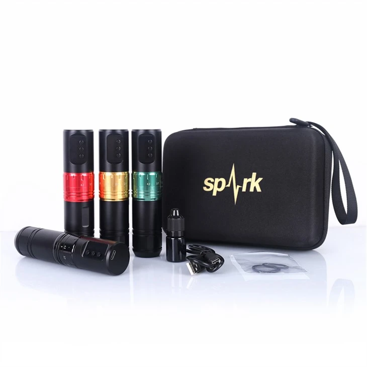 Bezdrôtový tetovací strojček 1600mAh Spark Tattoo Machine Professional