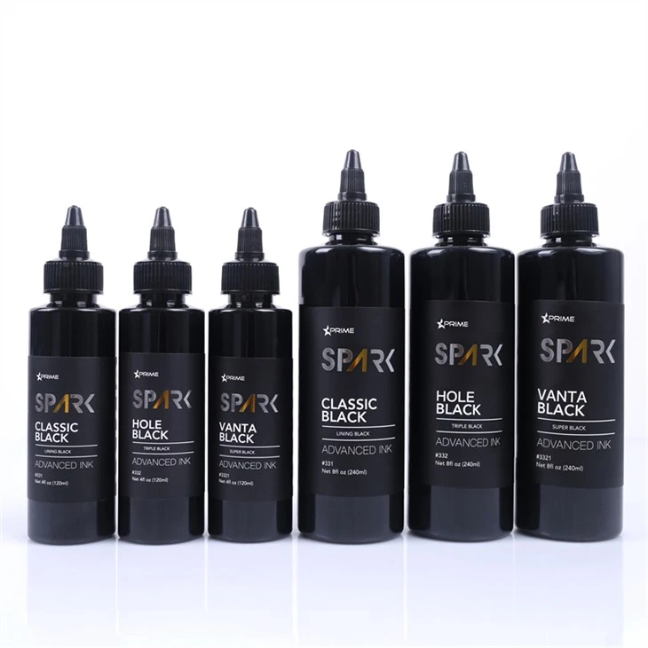 4OZ 8OZ Podšívka Black Triple Black Super Black Spark Tattoo Ink Tattoo Ink Black