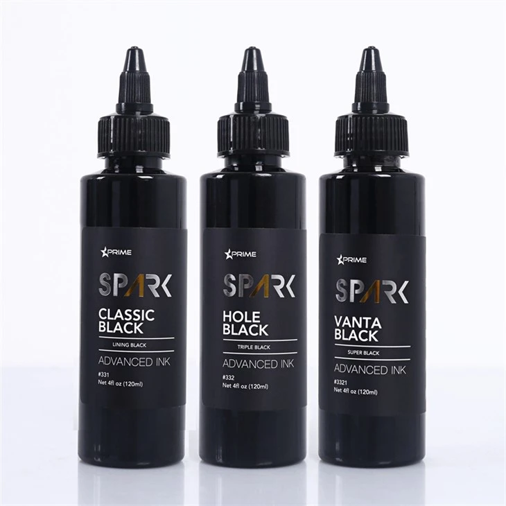 4OZ Classic Black Hole Black Black Vanta Black Spark Tattoo Ink Tattoo Ink Black