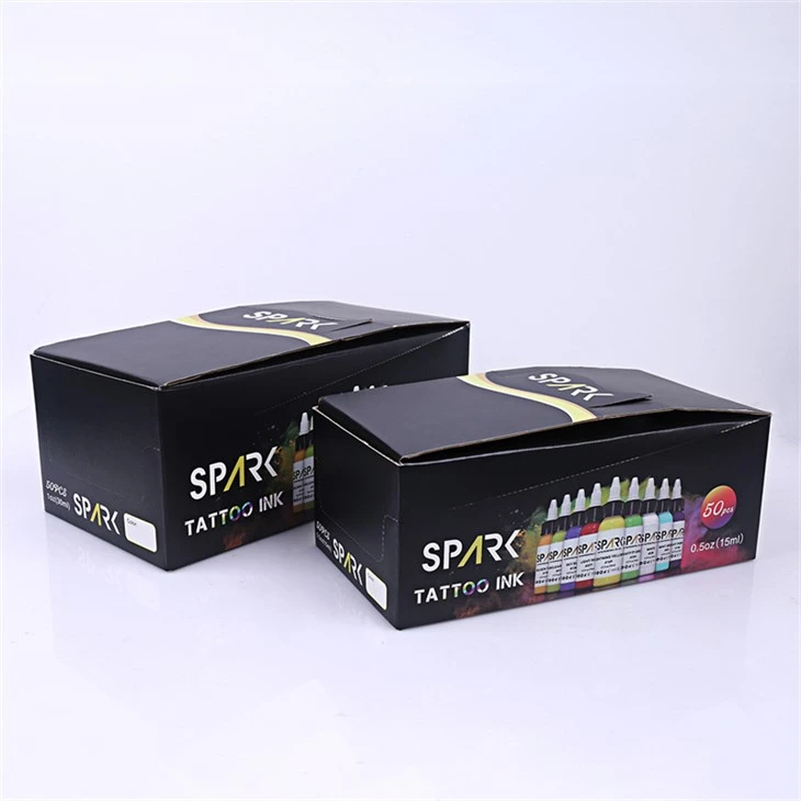 50 farebných sád Pigments Tattoo Ink Sada tetovacích atramentov Spark Professional