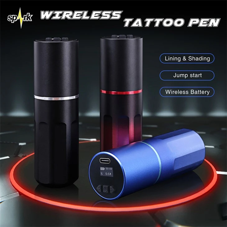 Bezdrôtový tetovací strojček Spark Brushless Motor Bezdrôtové tetovacie pero Spark For Body Art