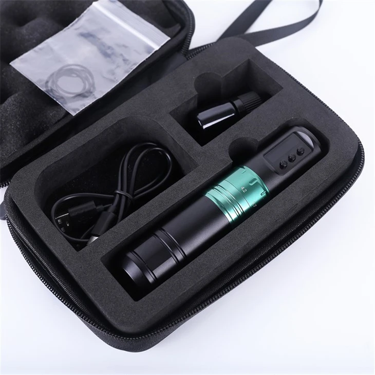 Bezuhlíkový motorový tetovací strojček Spark Tattoo Pen Machine Bezdrôtový tetovací strojček