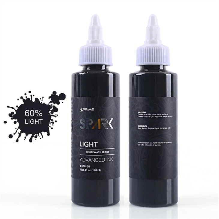 Sada tetovacích atramentov bez krutosti Vegan White Wash Set Spark Tattoo Ink