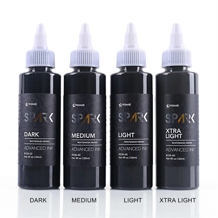 Bezolovnatý tetovací atrament White Wash Set Spark Tattoo Ink