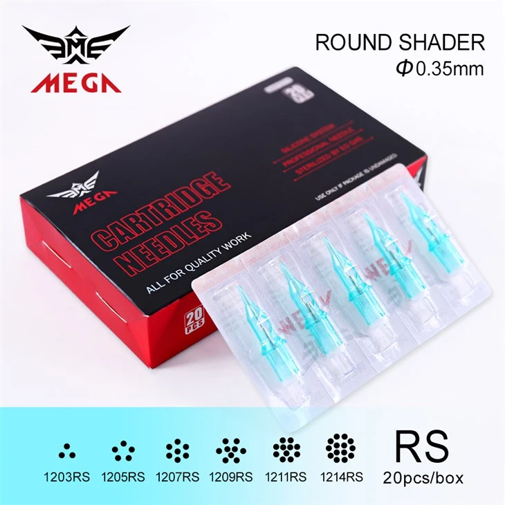 Tetovacie kazety Mega Round Shader 0,35 mm