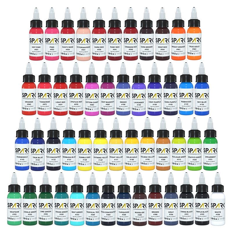 Prémiová sada tetovacích atramentov Spark Tattoo Ink