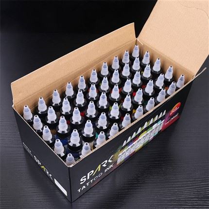50 farebných sád Súprava prémiových tetovacích atramentov Spark Tattoo Supply