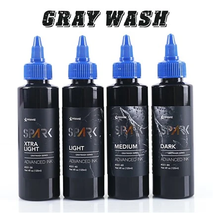 Sada fliaš na tetovanie Spark Graywash - 4 Oz