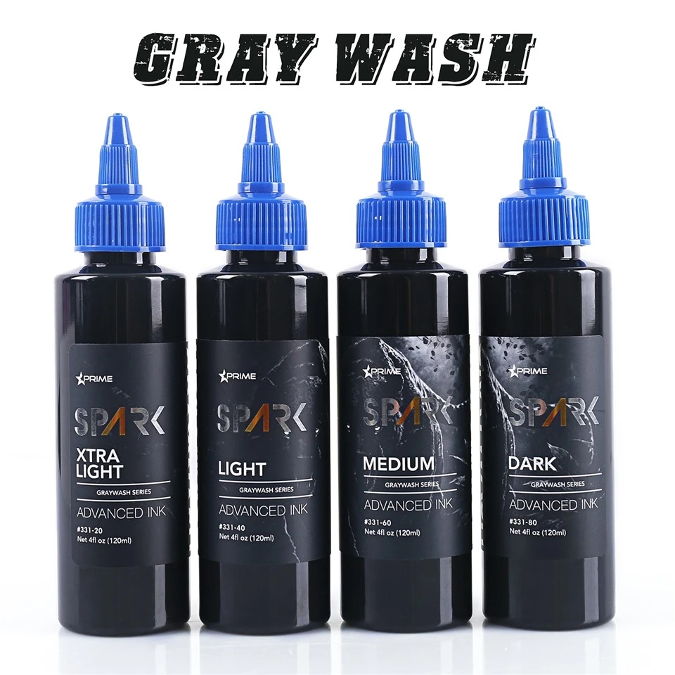 Sada fliaš na tetovanie Spark Graywash - 4 Oz