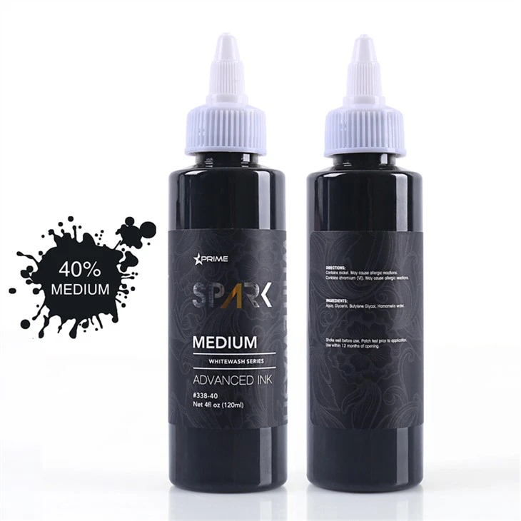 Sada tetovacích atramentov Vegan Tattoo Ink White Wash Set Spark Tattoo Ink