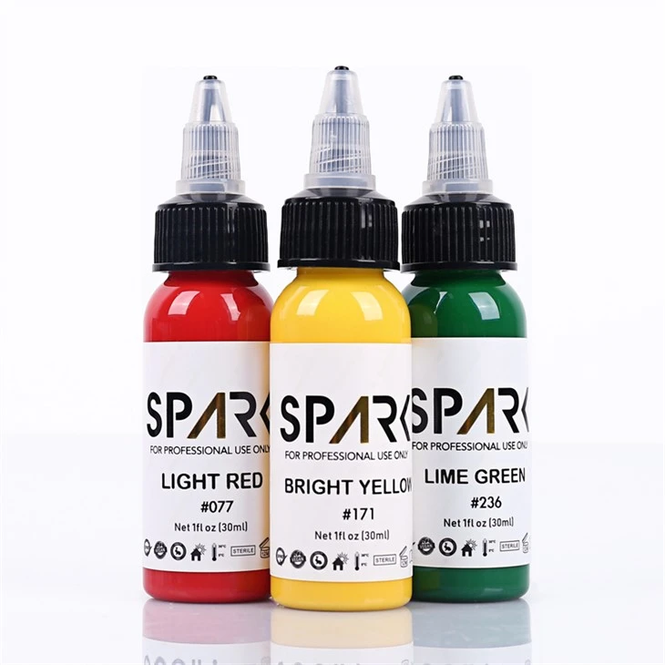 Tetovacie atramenty vo veľkom atramente Spark Tattoo Super Black Tattoo atrament